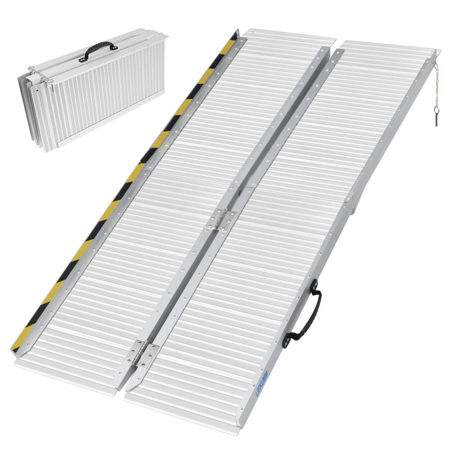 LIEKUMM 車椅子スロープ アルミスロープ 長さ151.5cm*幅74cm 折畳み