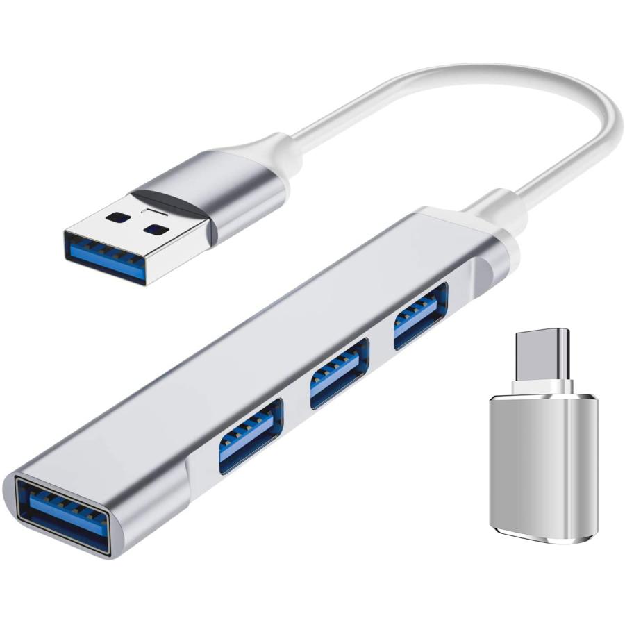 USB ハブ USB3.0 HUB 4-IN-1 ハイスピード 拡張 軽量 超小型 3.0 /2.0ポート : SHOP EVERGREEN ...