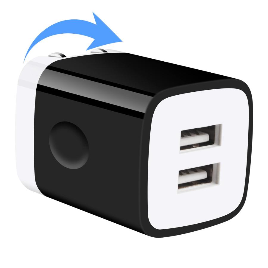 FodLop USBコンセント 2ポーUSB充電器 折り畳み 急速充電器12W PSE認証済 i Phone : SHOP EVERGREEN ...