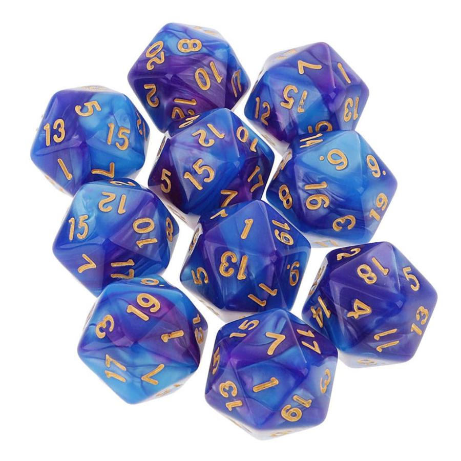 Yourandoll 10個 多面体ダイス D20サイコロ 20面ダイス Dungeons and
