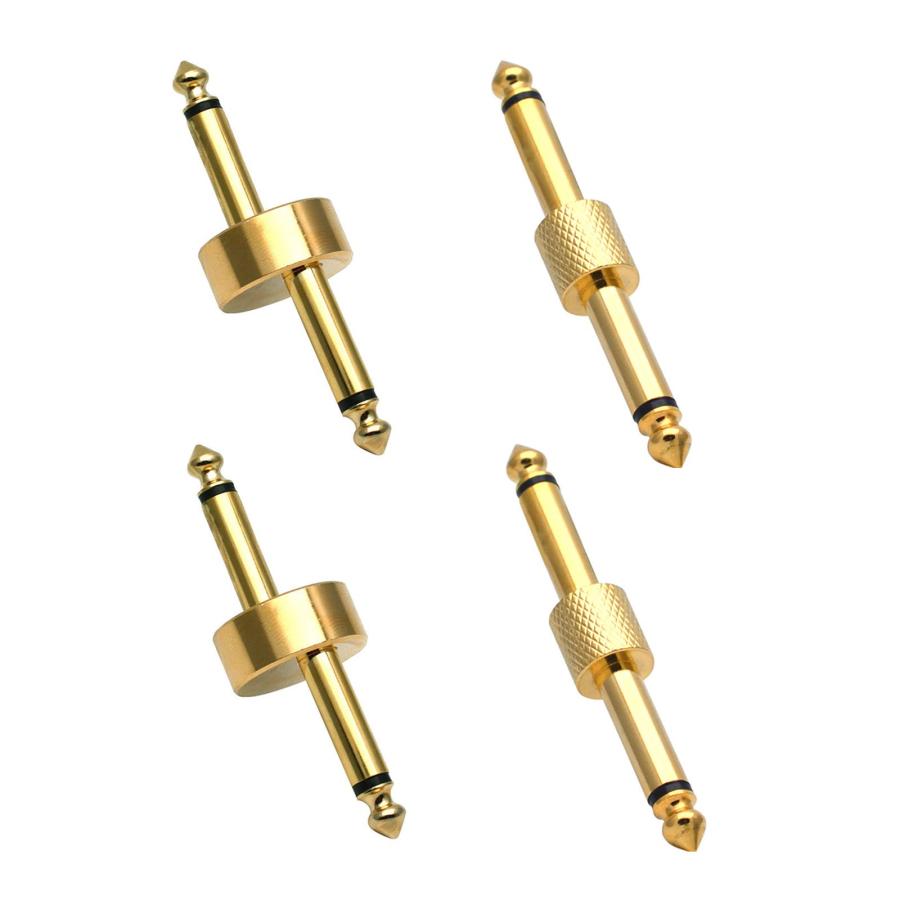 YANYULI 4個セット エフェクター 連結 プラグ Z型 I型 6.35mm シールド