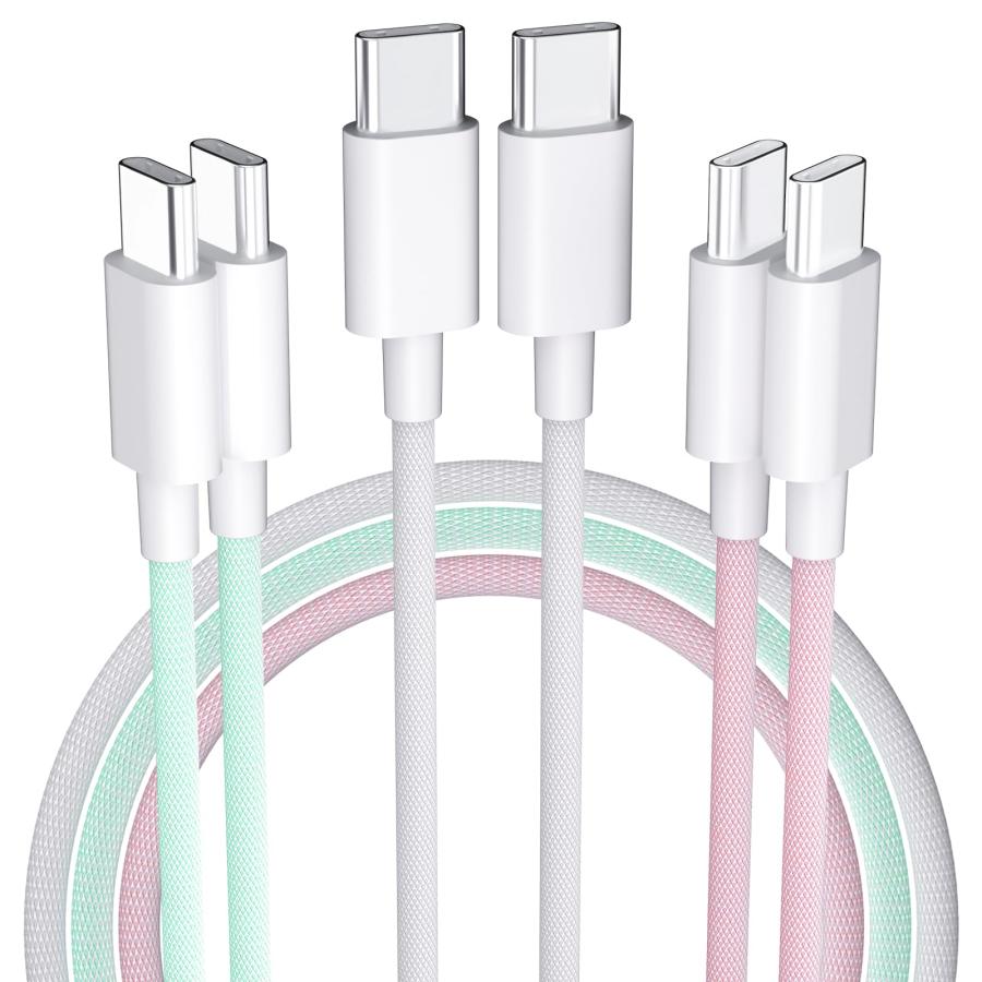 USB Type C ケーブル 3パック USBC to USB-C 60W 急速充電 高耐久ナイ : SHOP EVERGREEN - 通販 ...