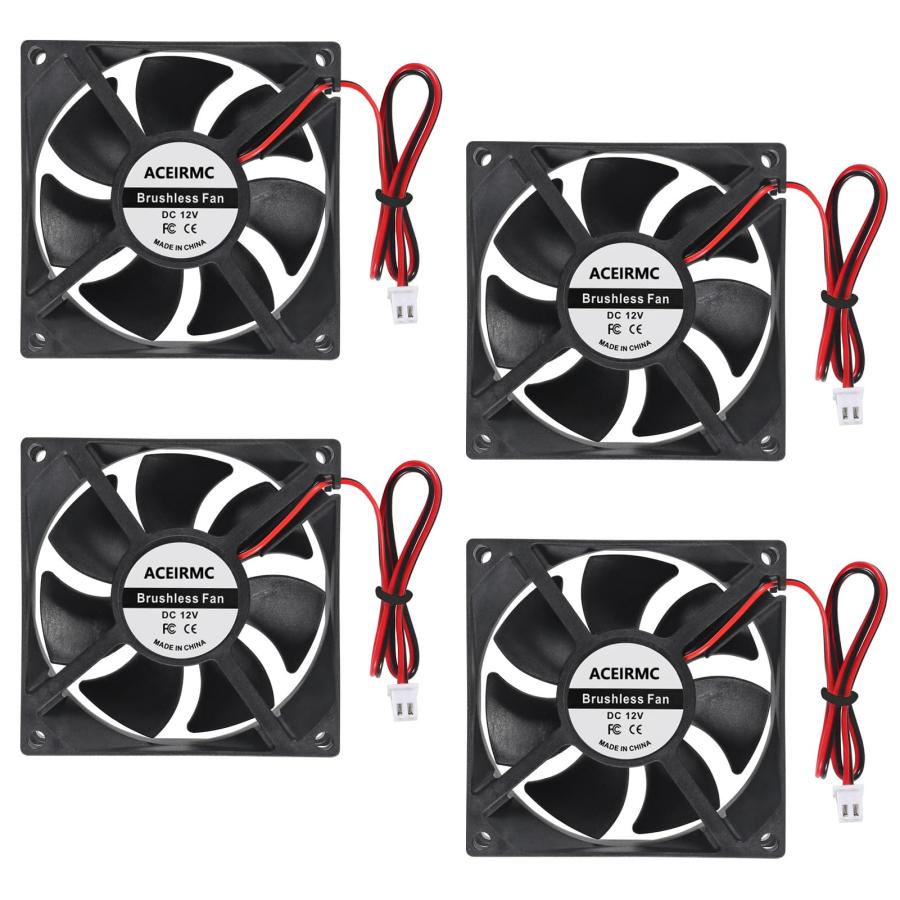 AIRSPAT ACE-800Y 冷却ファン 2個セット ACEIRMC 4個 80mm ファン 12V ブラシレス 8025 80x25mm 冷却用 DIY PC