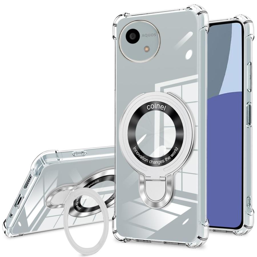 Aquos Wish 4 ケース クリア tpu MagSafe対応 リング付き Wish4 SH-52E