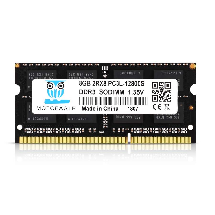 DDR3L 1600 MHz PC3L-12800 8GB×1枚組 SO-DIMM 電圧 1.35V/1.5V 204Pin