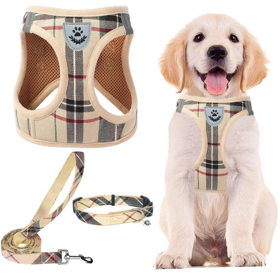 ハーネス・リード・食器セット リサとガスパール ハーネス＆リード 3S 《ハート柄》 超小型犬 / PET ハーネス・リード
