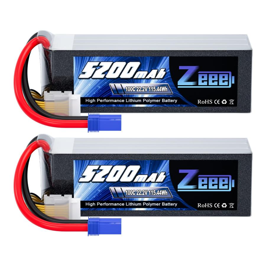 ゼエエ Zeee 6S リポバッテリー 22.2V 100C 5200mAh 大容量リポ