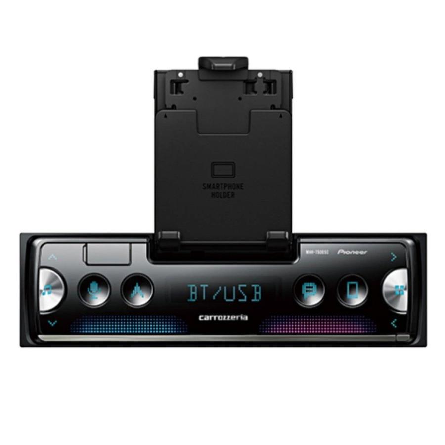 Pioneer カーオーディオ MVH-7500SC 1D メカレス Bluetooth USB iPod i