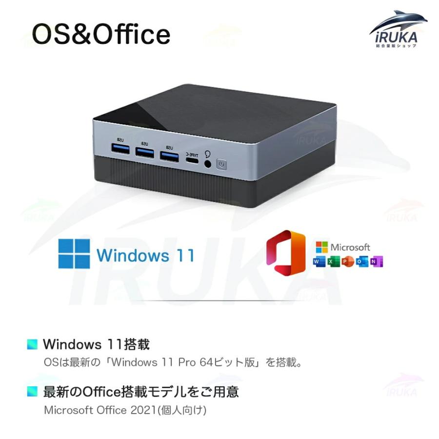 RAMメモリ16GB Windows11 ミニPC インテルプロセッサー搭載 RAMメモリ16GB Windows11 ミニPC インテルプロセッサー搭載 RAMメモリ