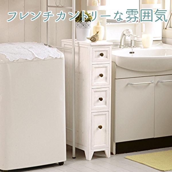 用だんす 木製 格好のいい 白 為し遂げる品 幅20×高さ85糎 か細い シャビーテイスト フレンチカントリー レトロ 生まれながら木