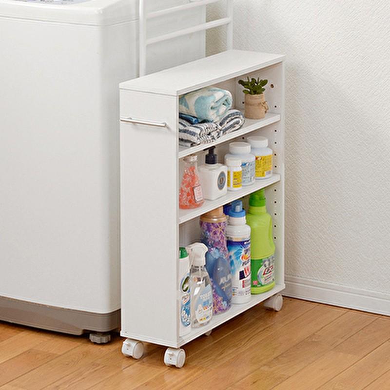 コミックラック キャスター付き 奥行16cm ホワイト スリム 大容量 文庫本 収納 可動棚 収納ラック おしゃれ Hghi インテリア家具通販のファニシック 通販 Yahoo ショッピング