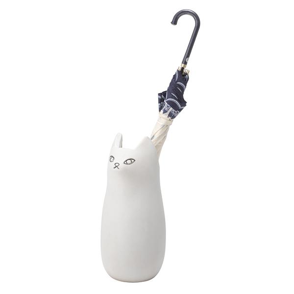 絶品 傘立て おしゃれ 陶器 猫 ホワイト かわいい フラワーベース ポスター収納 傘立て 北海道 沖縄 離島 一部地域は送料別途見積もり 了解しました Terresrouges Com