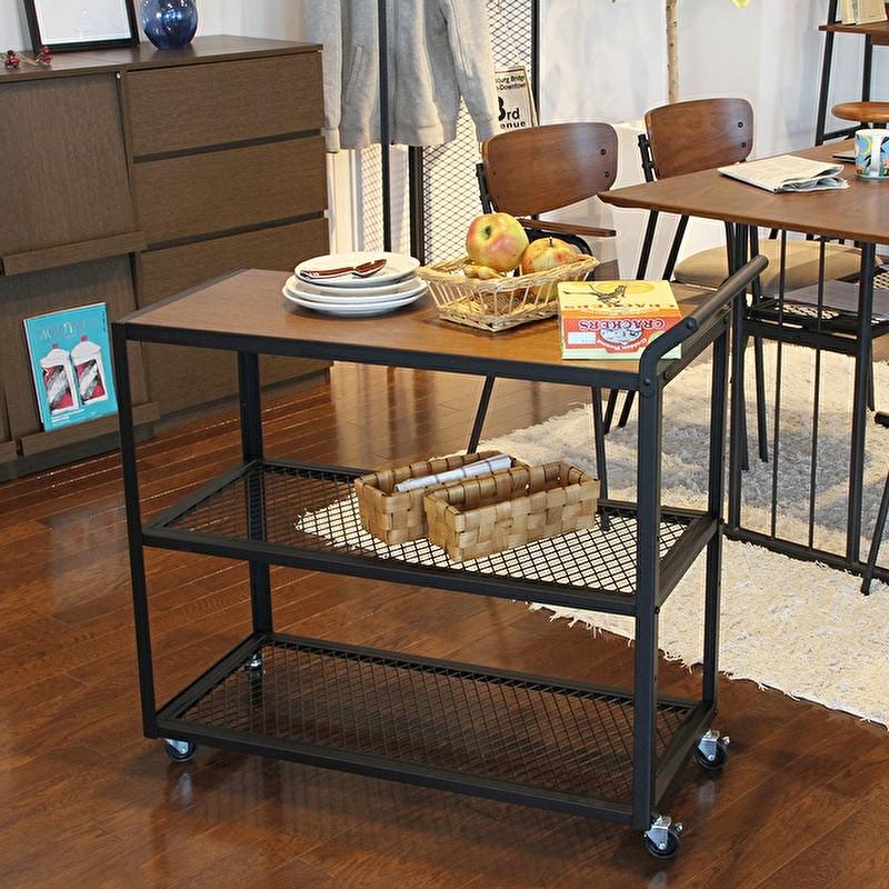 カートワゴン ワゴン 収納 可動 ダイニング キッチンワゴン キャスター おしゃれ かっこいい インダストリアル 運搬 台車 カート Sjk インテリア家具通販のファニシック 通販 Yahoo ショッピング