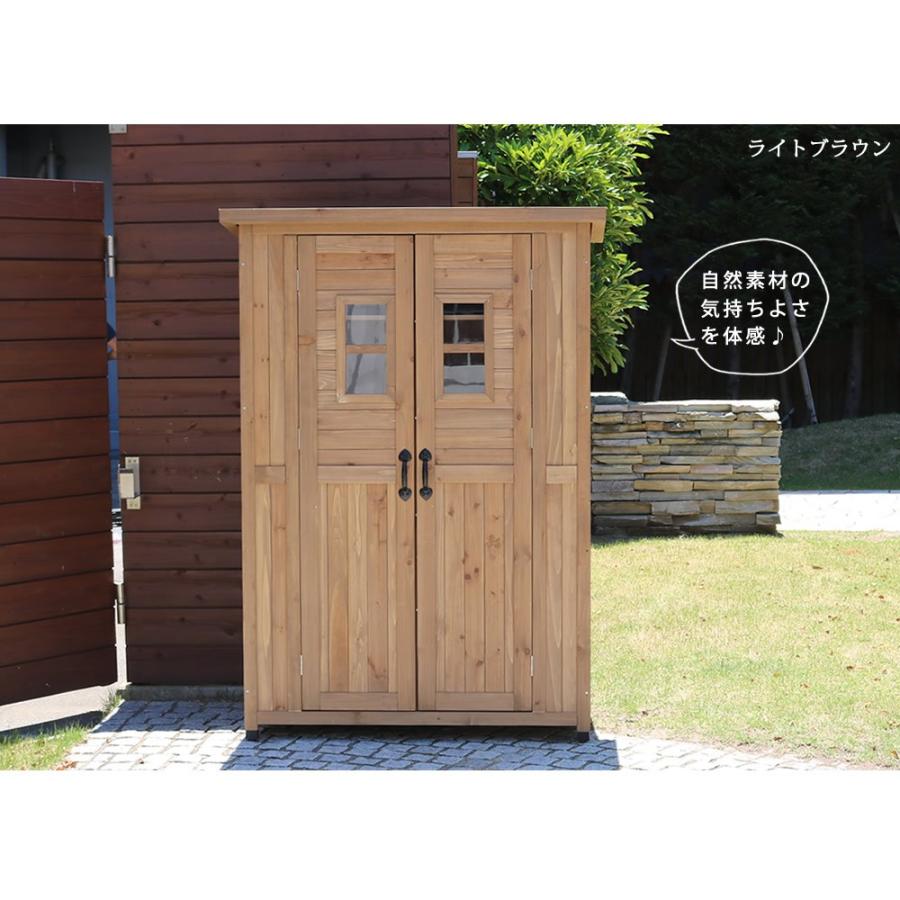 収納庫 カントリー小屋 薄型 省スペース 物置 保管 屋外 ストッカー 収納 庭 ガーデニング おしゃれ｜shopfamous｜04