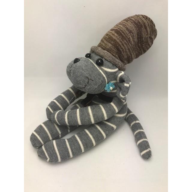 【Freddo】ソック モンキー サル 靴下 ぬいぐるみ 母の日 出産祝 お誕生日プレゼント ギフト フラワー 花束 カーネンション ユーカリ ラッピング無料 手作り 1 |  | 02