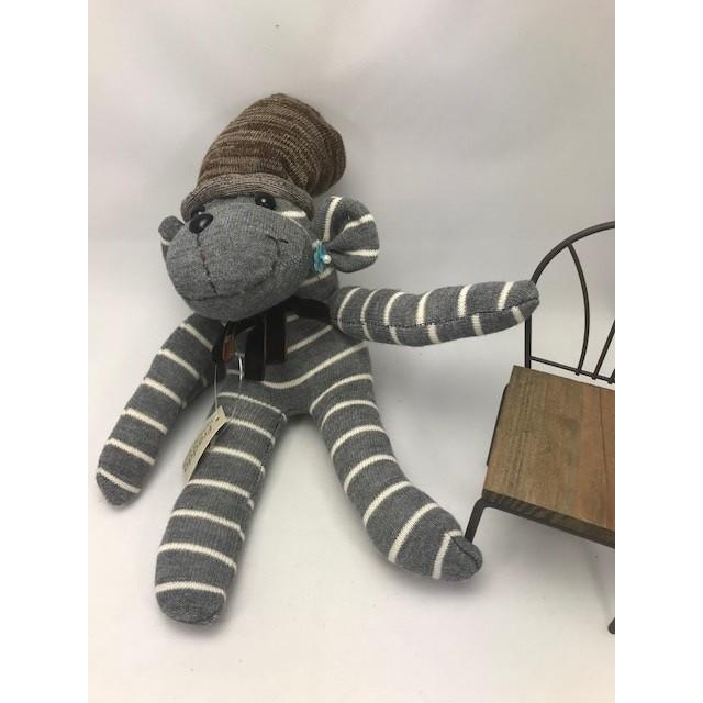 【Freddo】ソック モンキー サル 靴下 ぬいぐるみ 母の日 出産祝 お誕生日プレゼント ギフト フラワー 花束 カーネンション ユーカリ ラッピング無料 手作り 1 |  | 04