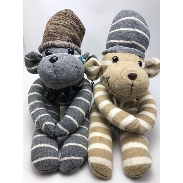 【Freddo】ソック モンキー サル 靴下 ぬいぐるみ 母の日 出産祝 お誕生日プレゼント ギフト フラワー 花束 カーネンション ユーカリ ラッピング無料 手作り 1 |  | 05