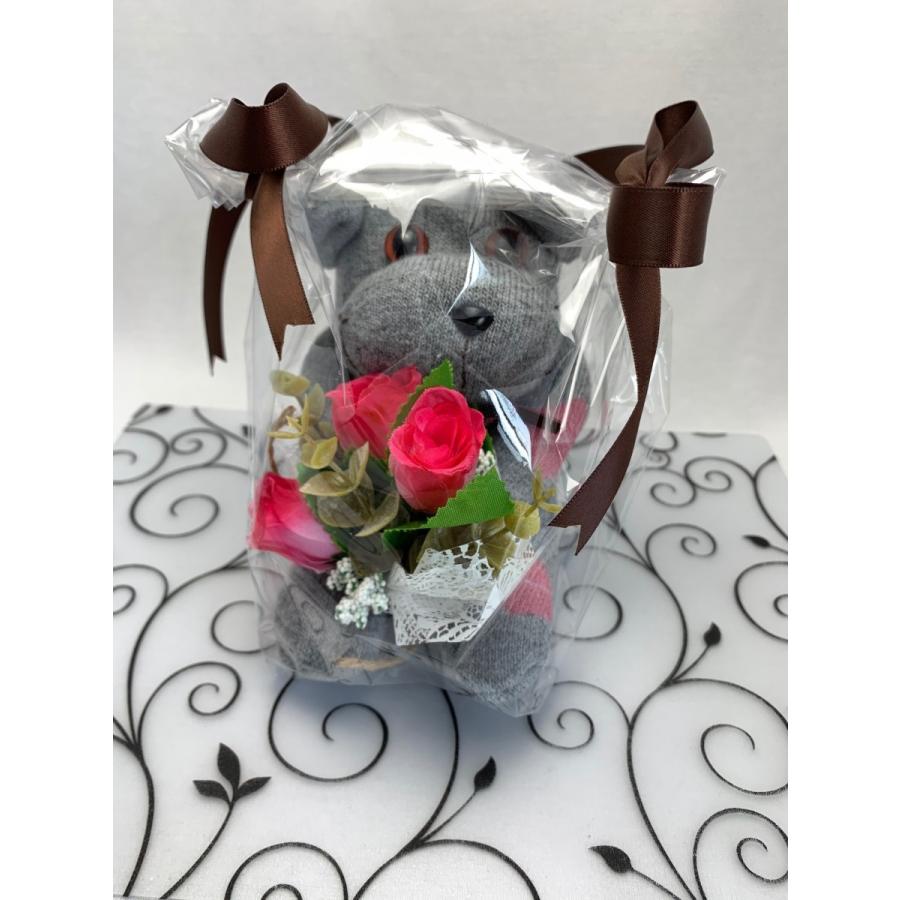 【Freddo】ソック キャット ネコ 猫 靴下 ぬいぐるみ 母の日 出産祝 お誕生日プレゼント ギフト フラワー 花束 バラ ラッピング無料 手作り 6 |  | 01