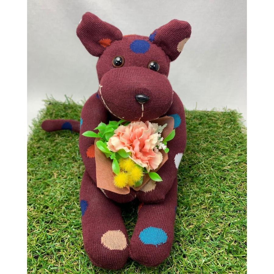 【Freddo】ソック キャット ネコ 猫靴下 ぬいぐるみ 母の日 出産祝 お誕生日プレゼント ギフト フラワー 花束 カーネーション ラッピング無料 手作り 25 | 