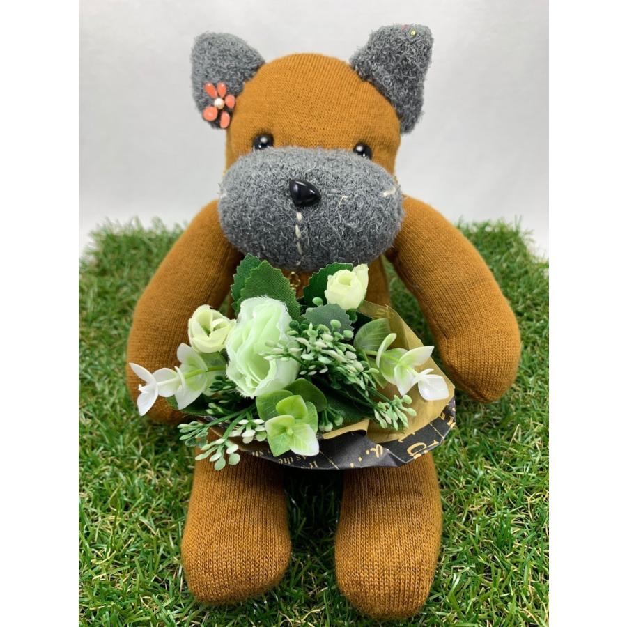 【Freddo】ソック ベア くま 靴下 ぬいぐるみ 母の日 出産祝 お誕生日プレゼント ギフト フラワー 花束 バラ ユーカリ ラッピング無料 手作り 26 | 