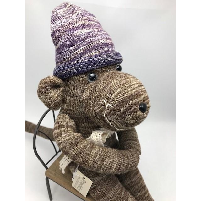 【Freddo】ソック モンキー サル 靴下 ぬいぐるみ 母の日 出産祝 お誕生日プレゼント ギフト フラワー 花束 カーネーション ユーカリ ラッピング無料 34 |  | 05