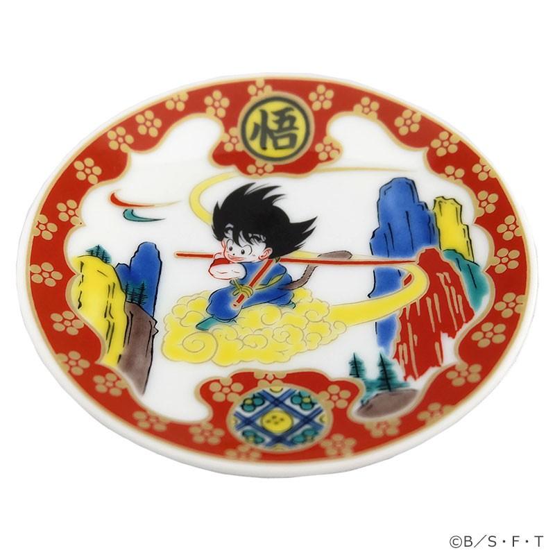 ドラゴンボ ール 九谷焼 豆皿 5枚セット　5種類セット フジテレビ限定】ドラゴンボール 九谷焼豆皿 金襴筋斗雲図 : フジ