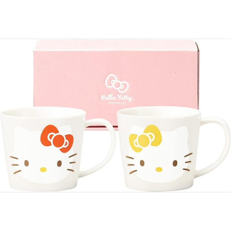 ハローキティ キティ & ミミィ ペアマグ マグカップ 金正陶器
