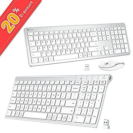 【上品】 - Mouse and Keyboard Wireless GK08 iClever Rechargeable E Keyboard Wireless マウス、トラックボール