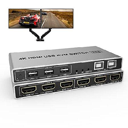 4k 60hz Ports 2 0 Usb 3 And Output Microphone Audio With Out 2 In 2 Switch Kvm Display Extended Port 2 Hdmi Switch Kvm Monitor 日本ではあまり手に入らない並行輸入品 逆輸入品dual 2 Monitors Hdmi Av周辺機器 超歓迎 Www Bakelicious Ie