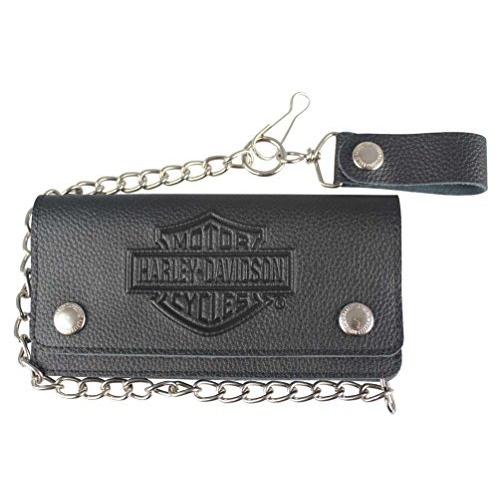 はこぽす対応商品 トラッカー トール B S エンボス加工 メンズ Harley Davidson 海外アウトドア用品 ファッション 日用雑貨をお得に購入 バイカー Xml3508 Blk並行輸入 ブラック ウォレット ジャケット Affaires Sociales Gouv Cg