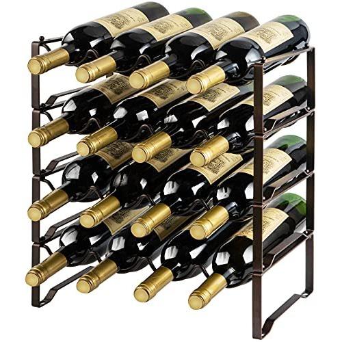 人気ブランドの新作 海外アウトドア用品 ファッション 日用雑貨をお得に購入 Bextsrack 4 Tier Countertop Wine Rack Freestanding Stackable Wine Bottle Holder Tabletop Metal Wine Storage Stand For Cabinets Bar Hold キッチン家電