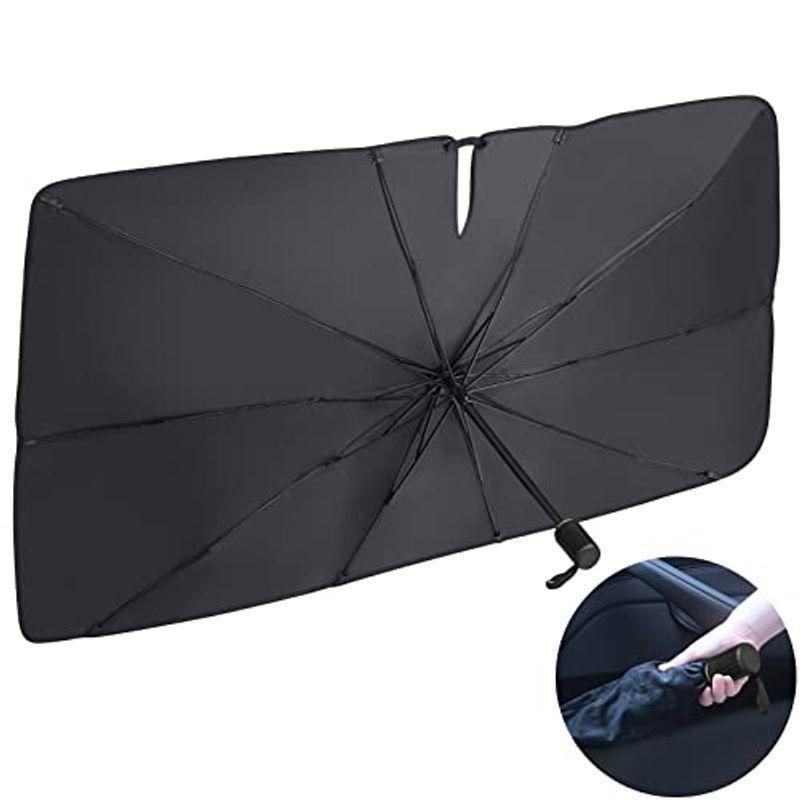 サンシェード 車 フロント 傘型 車用サンシェード Ctriqure自作反射素材 遮熱効果が50 増加 インストールが簡単 くるま用 さんし ショップはなまる 通販 Yahoo ショッピング