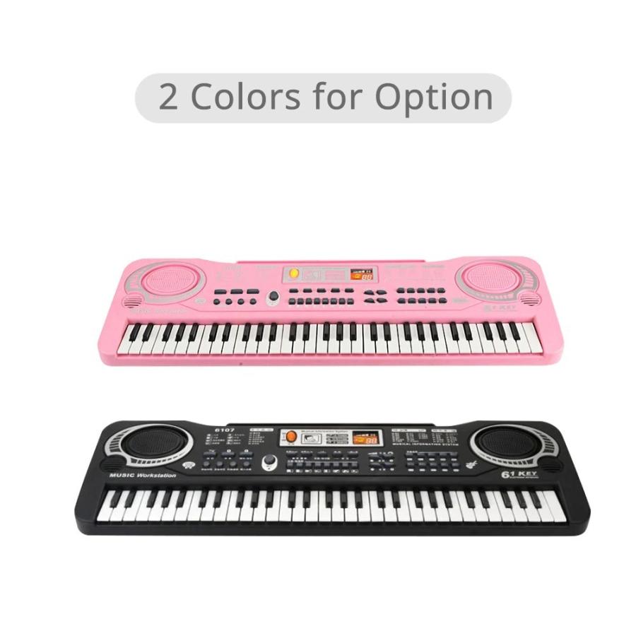 61キー ピアノ デジタル 電子ピアノ キーボード 電気ピアノ マイク付き :it00028:ショップはなまる - 通販 - Yahoo!ショッピング