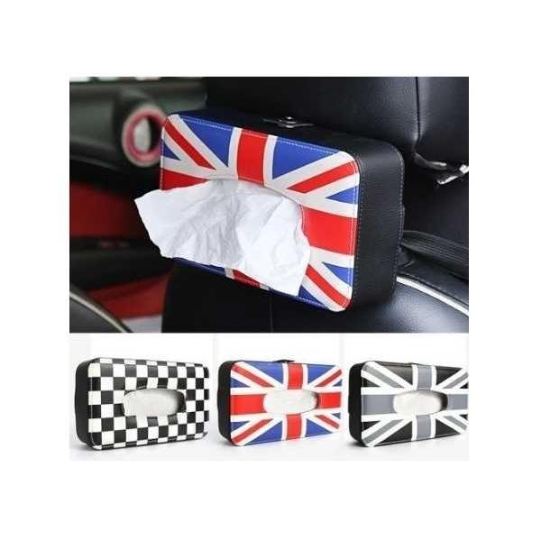 内祝い 送料無料 Pu ユニオンジャック ティッシュボックスホルダー ミニクーパーjcwワンs R55 R56 R60 R61 F55 F56 F60 肌触りがいい Turningheadskennel Com