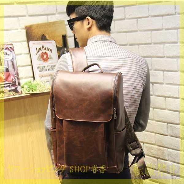 リュック 革 バッグパック レザー レザー メンズ 31uzcc0918z1081 革 Shop春香 男性 ブラウン 男性
