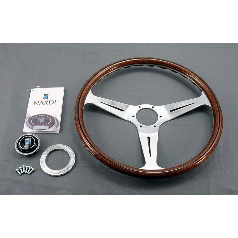 NARDI(ナルディ) CLASSIC(クラシック) ウッドポリッシュスポーク 380mm ステアリング N140 N140|shophasohaso|02