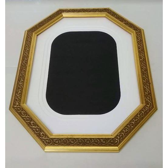額縁  八角太子 ゴールド（2610）額縁外寸35.0ｘ44.0ｘ2.0cm　内寸29.3ｘ38.5cm　奥行1.0cm　[G-519]_1