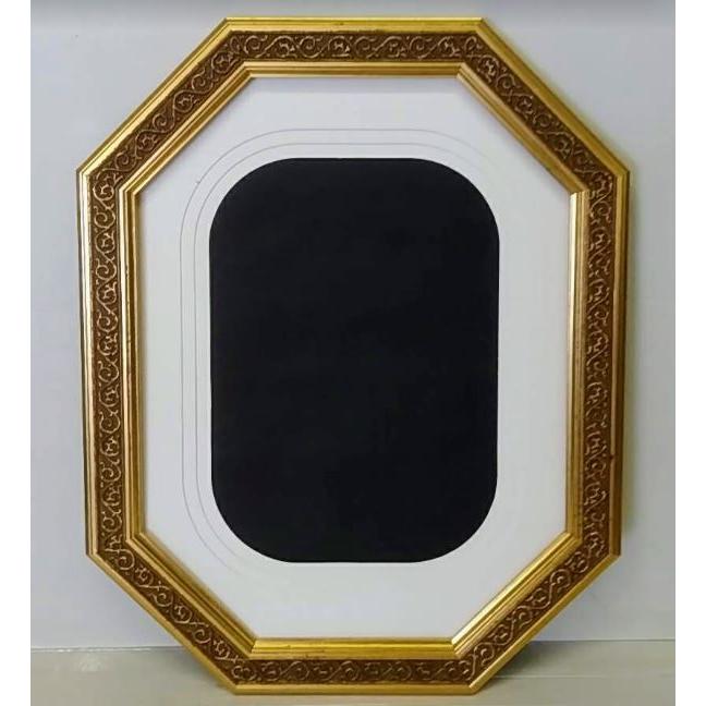 額縁  八角太子 ゴールド（2610）額縁外寸35.0ｘ44.0ｘ2.0cm　内寸29.3ｘ38.5cm　奥行1.0cm　[G-519]_3