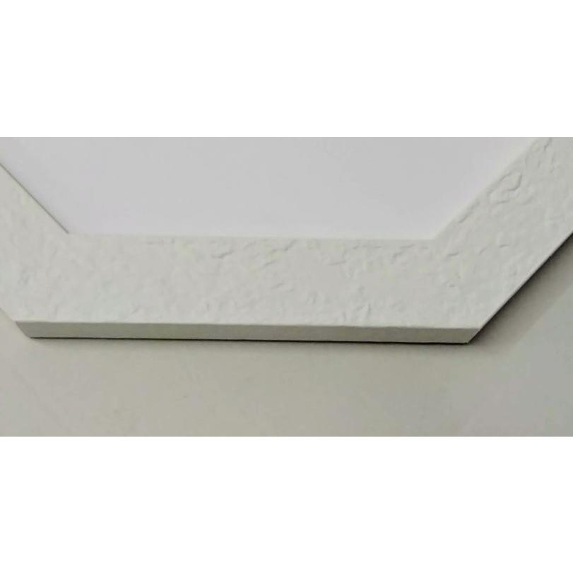 額縁  八角30cm ホワイト（8221）額縁外寸35.0ｘ35.0ｘ1.5cm 内寸30.0ｘ30.0cm 奥行0.7cm [G-523]の画像
