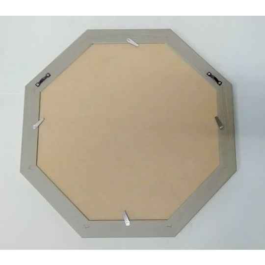 額縁  八角30cm シルバー（9580）額縁外寸35.2ｘ35.0ｘ2.0cm 内寸30.0ｘ30.0cm 奥行0.9cm [G-524]の画像
