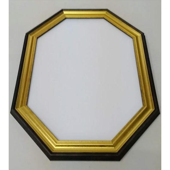 額縁  八角太子 ゴールド（8156）額縁外寸35.5ｘ44.5ｘ2.5cm 内寸28.7ｘ37.8cm 奥行1.0cm [G-526]の画像
