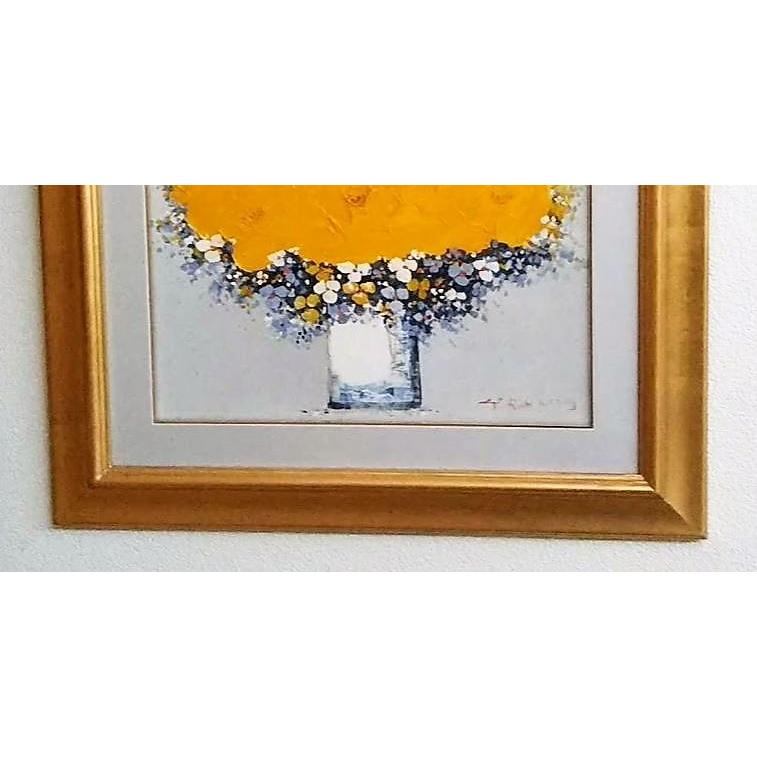 三浦 昇「黄金色のブーケ」油絵 [額装済 絵画 北海道画廊]