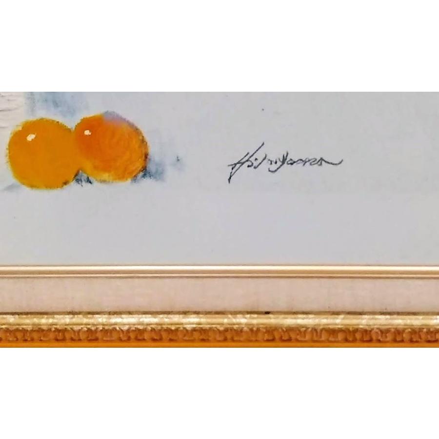 平山耕平「花」油彩画 額縁外寸88.5x75.5x3.0cm 内寸72.7x60