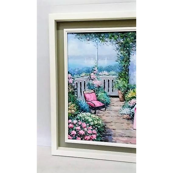 前田隆次「風景」 油彩画 額縁外寸65.7ｘ58.2ｘ4.3cm 絵53.0ｘ45.5cm張キャンバスＦ10　サイン右下[k-068]_2