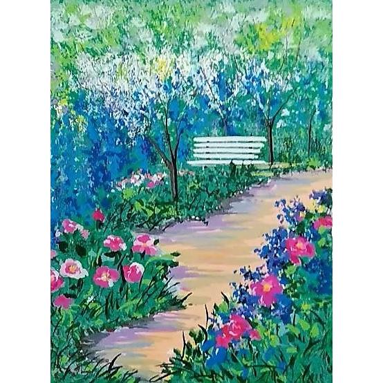 イーダ・ヴァリッキオ「ホワイトベンチメモリー」版画192/250 額縁外寸