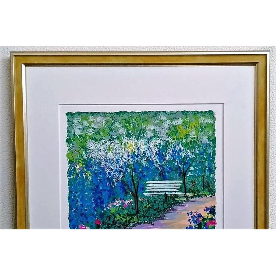 イーダ・ヴァリッキオ「ホワイトベンチメモリー」版画192/250 額縁外寸