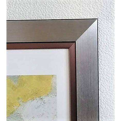 （B・J・ Zhang ）「黄色い花　Still Life For Spring」ポスター額装品　 額縁外寸39.5x97.0cm  内寸31.5x89.0cm　[k-164] 【Maclntyre】