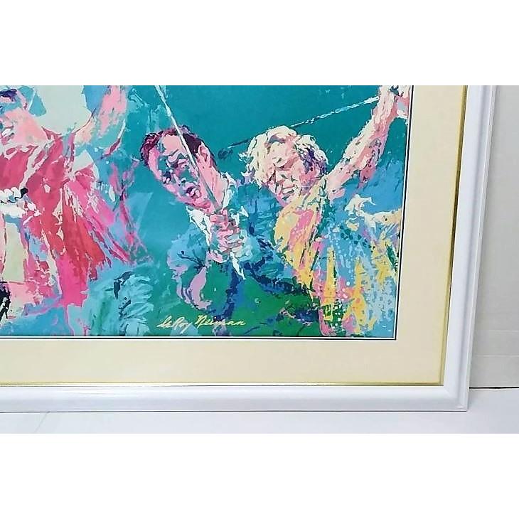 リロイ・ニーマン「ゴルフ界の大御所」 ポスター額装品 額縁外寸98.5