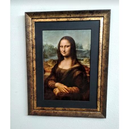 レオナルドダヴィンチ「モナリザ」 ジクレー、シルクスクリーンツヤ