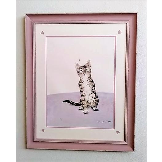 斉藤善貴「くも」 リトグラフ 5/50 額縁外寸47.3x58.8x2.5cm 内寸